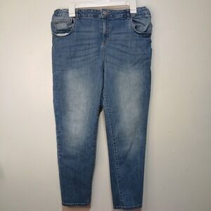 Girls thereabouts jeans size 20.5 plus skinny adjustable waist 36 X 26